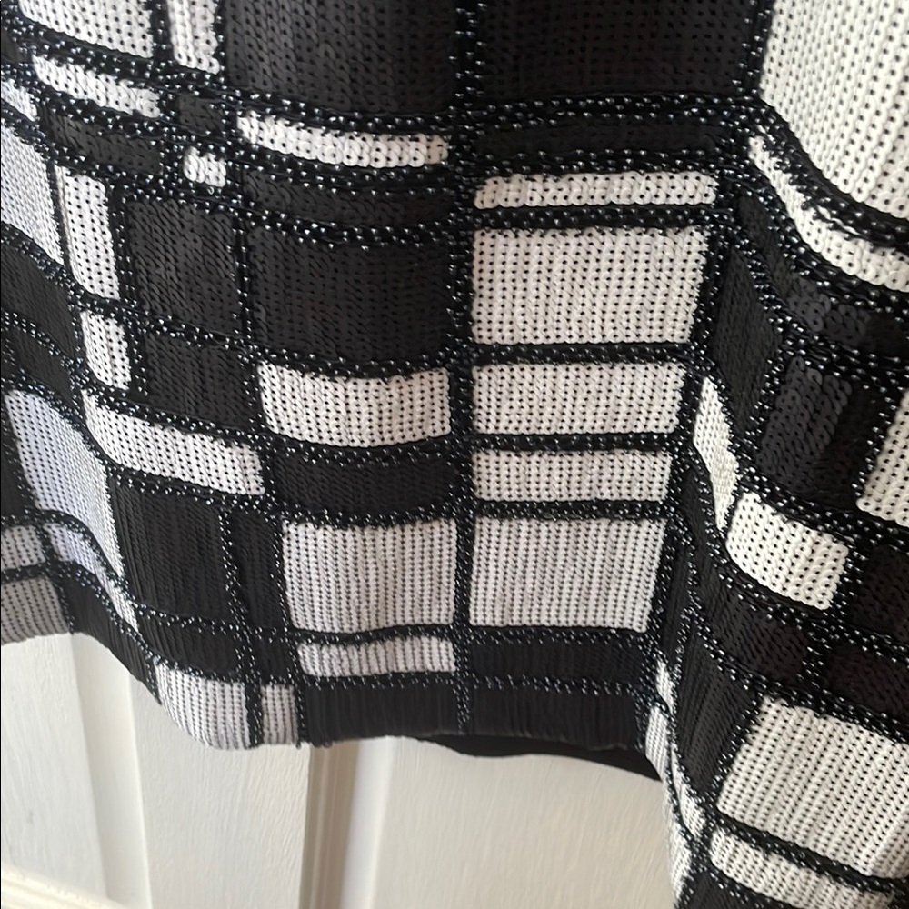 W By Worth Navy and White Geometric Dress - Picture 9 of 15